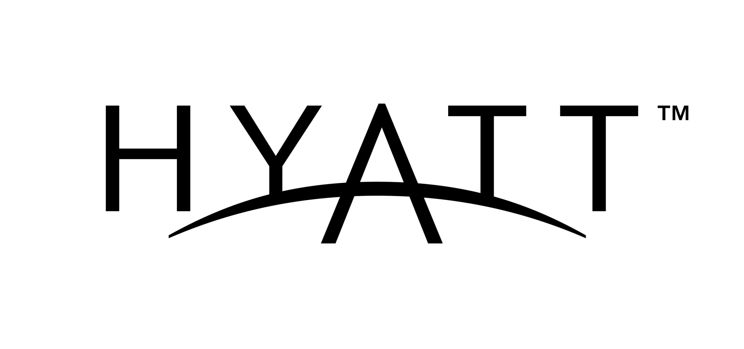 BLACK JPG - Black versions of the Hyatt logo should only be used when black and white printing is required. For print applications only. Logo will appear on a white background.